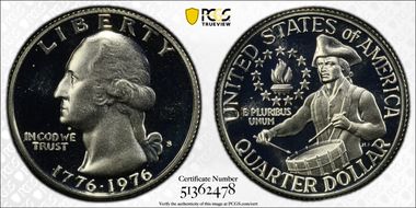 1976-S 25C Silver PR68DCAM