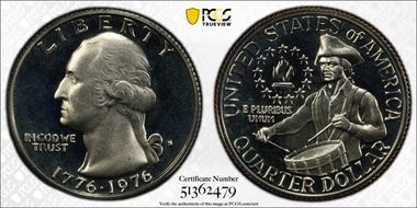 1976-S 25C Clad PR69DCAM