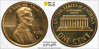 1976-S 1C PR68DCAM