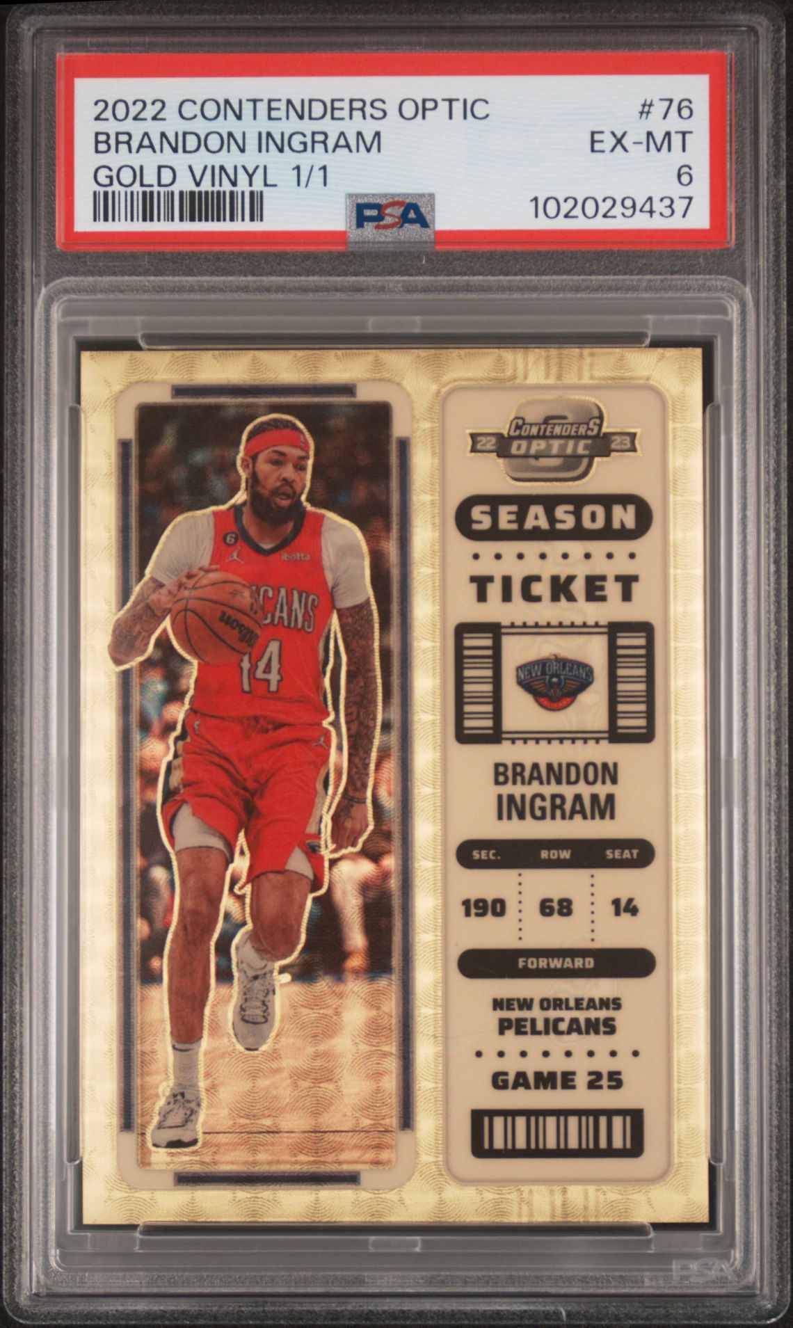 2022 Panini Panini Contenders Optic #76 Brandon Ingram front