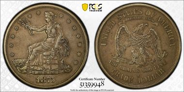 1875-S T$1 XF45