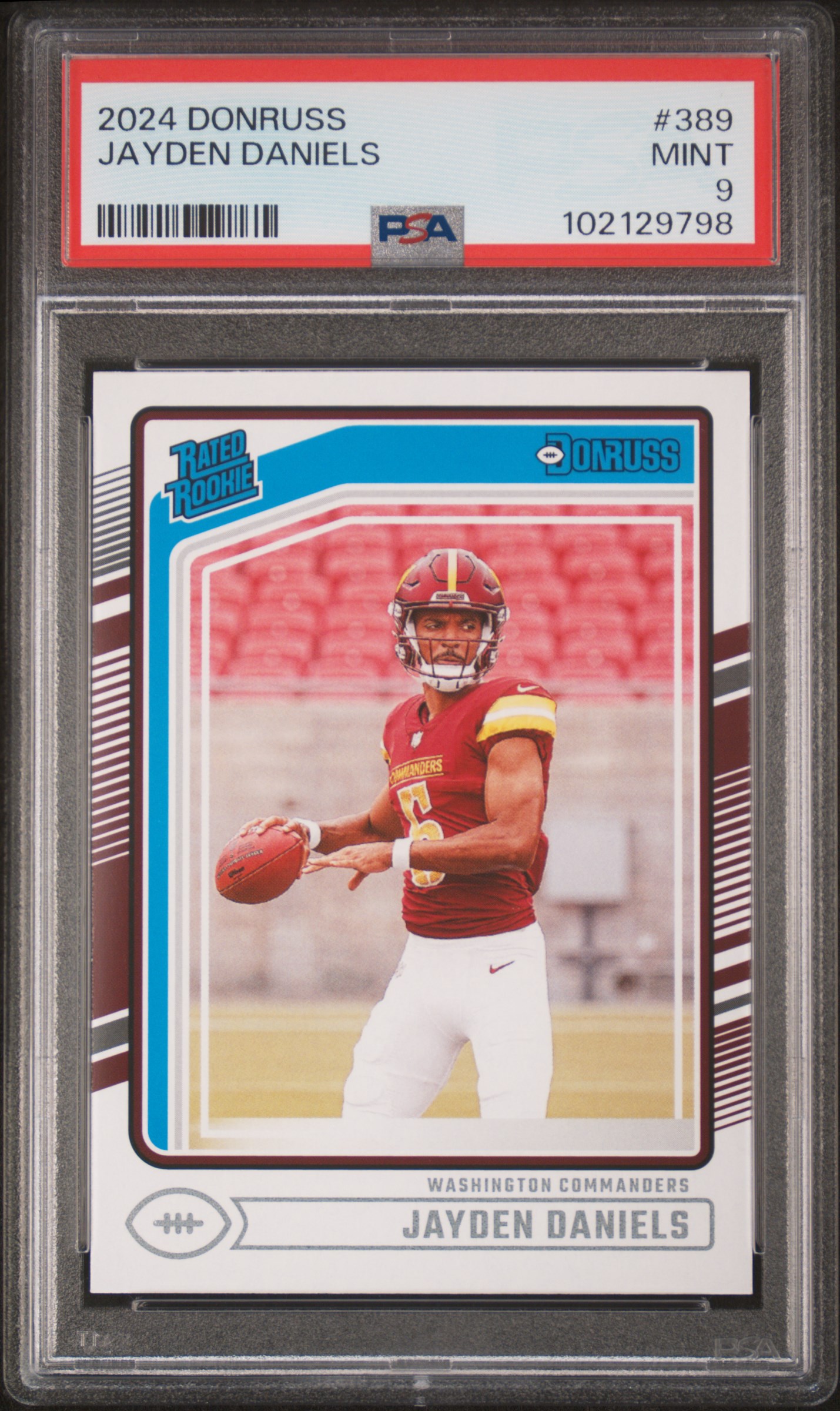 2024 Panini Donruss Jayden Daniels #389 Mint 9 front