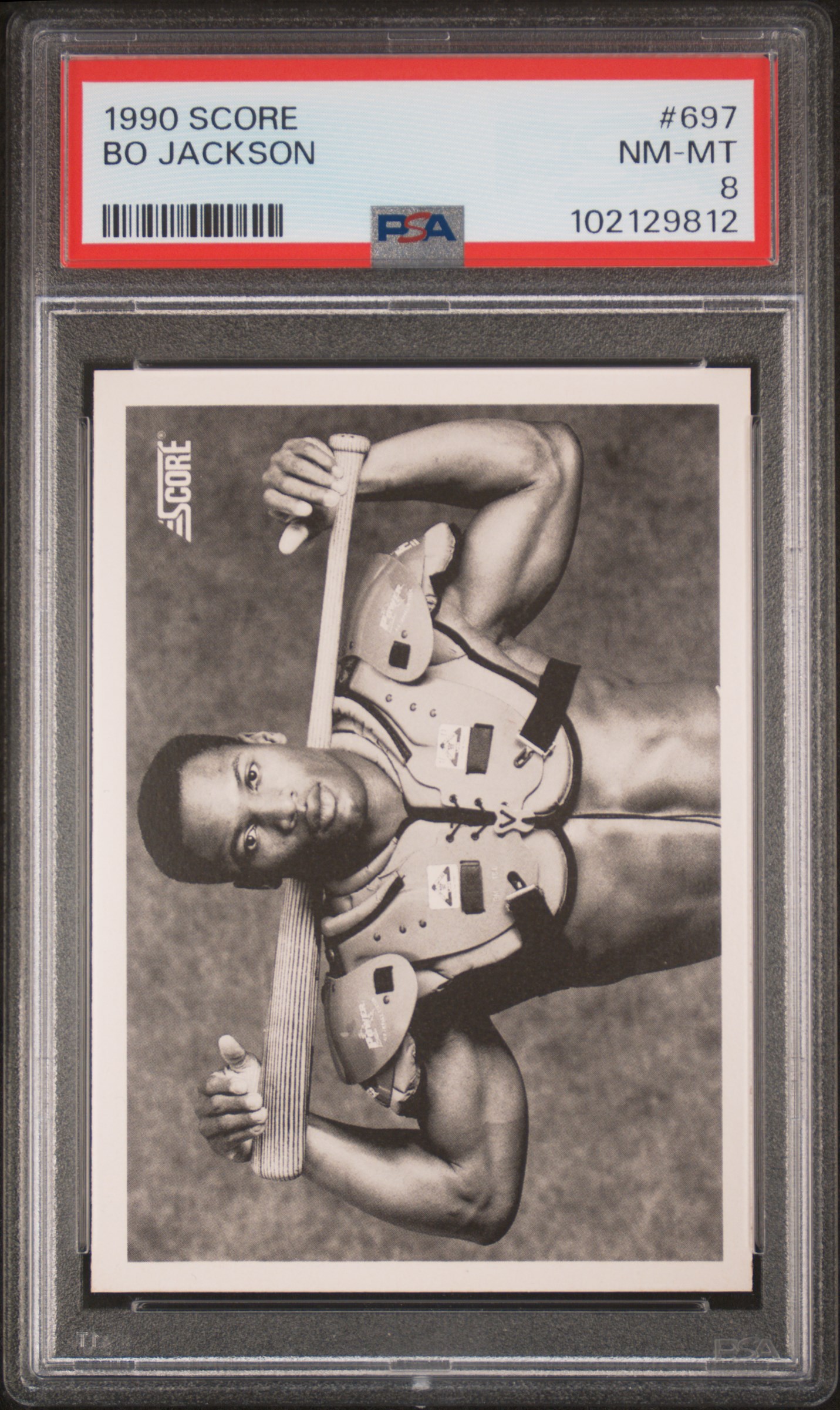 1990 Score Bo Jackson #697 Nm-Mt 8 front