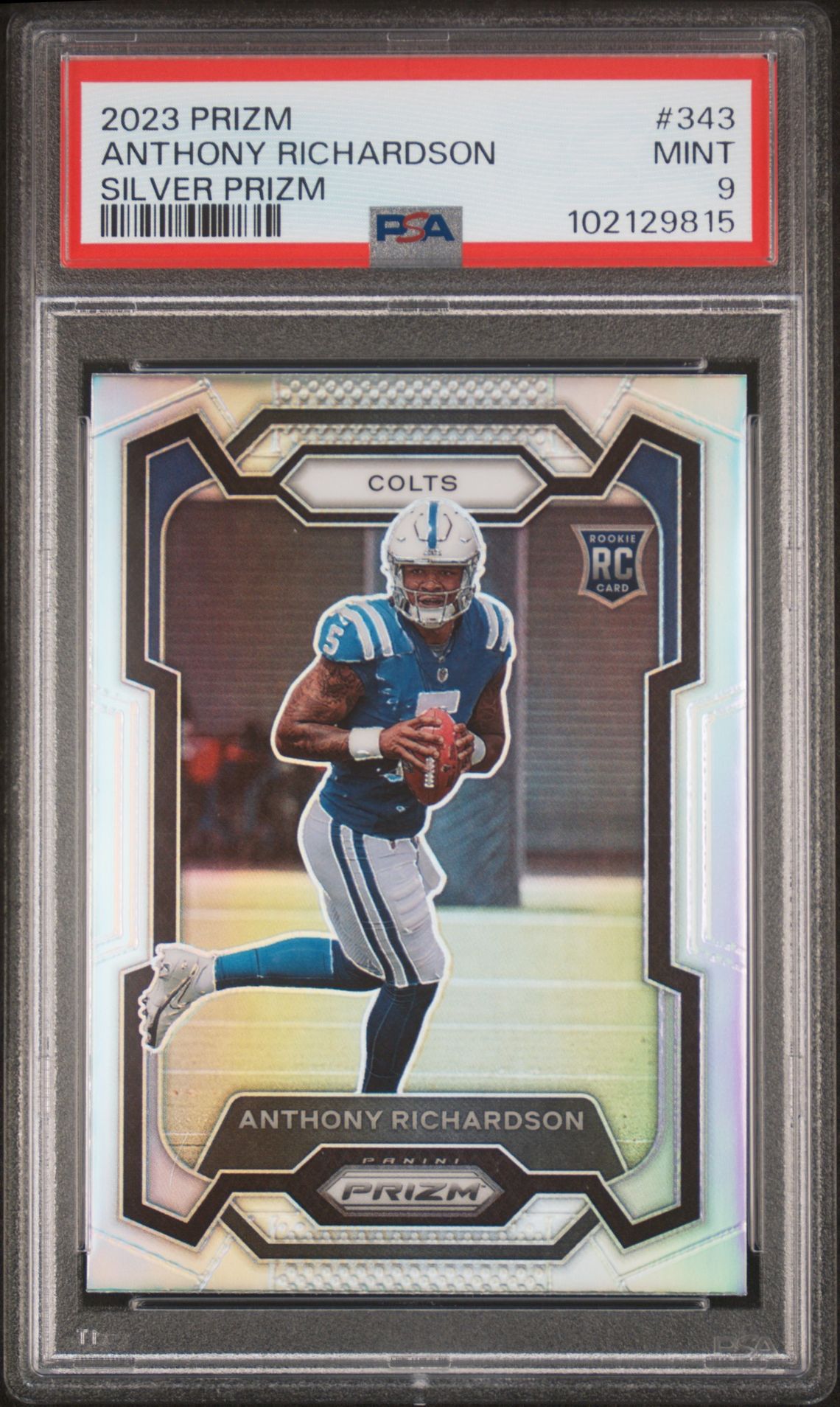 2023 Panini Prizm Anthony Richardson #343 (Silver Prizm) Mint 9 front
