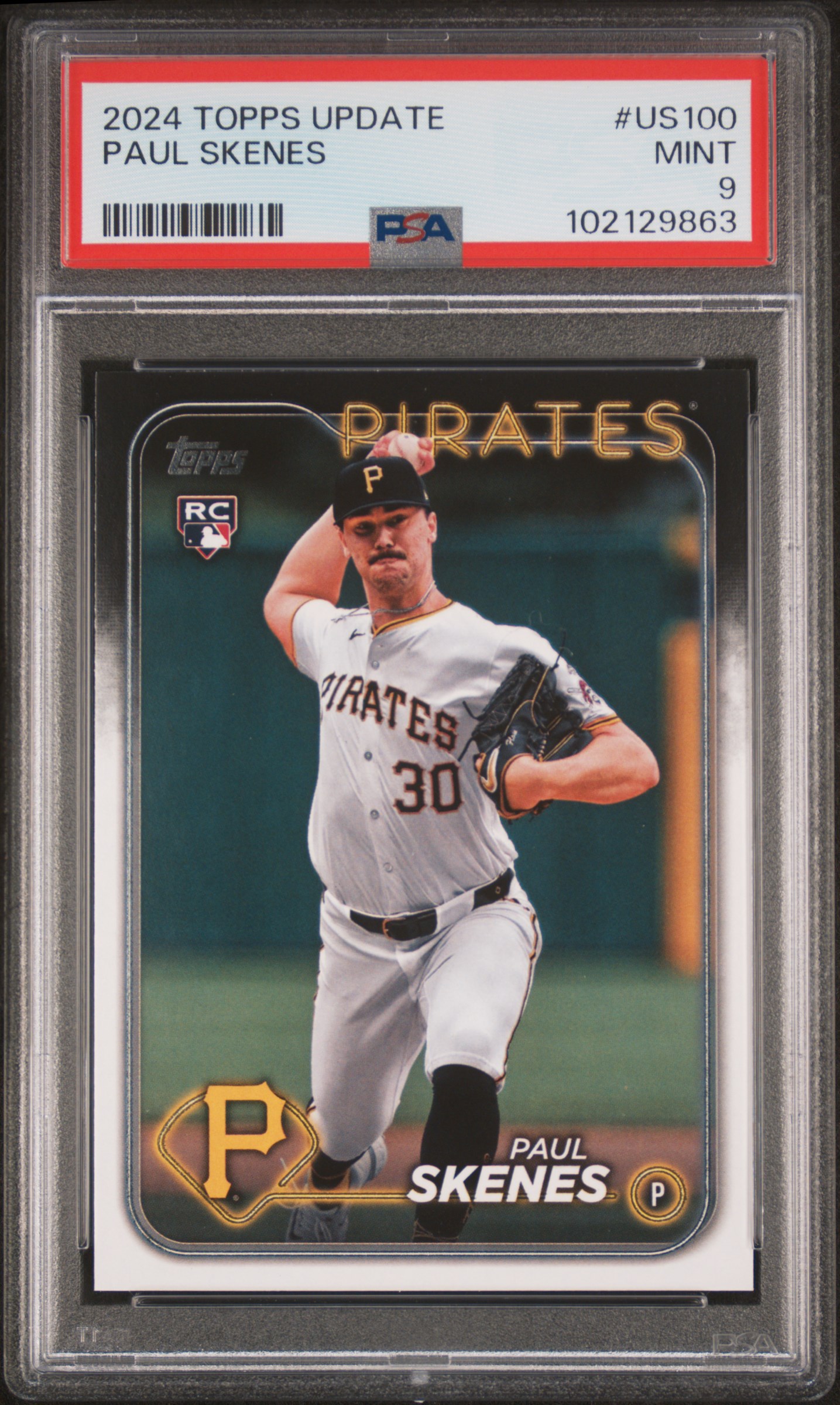 2024 Topps Update Paul Skenes #Us100 Mint 9 front
