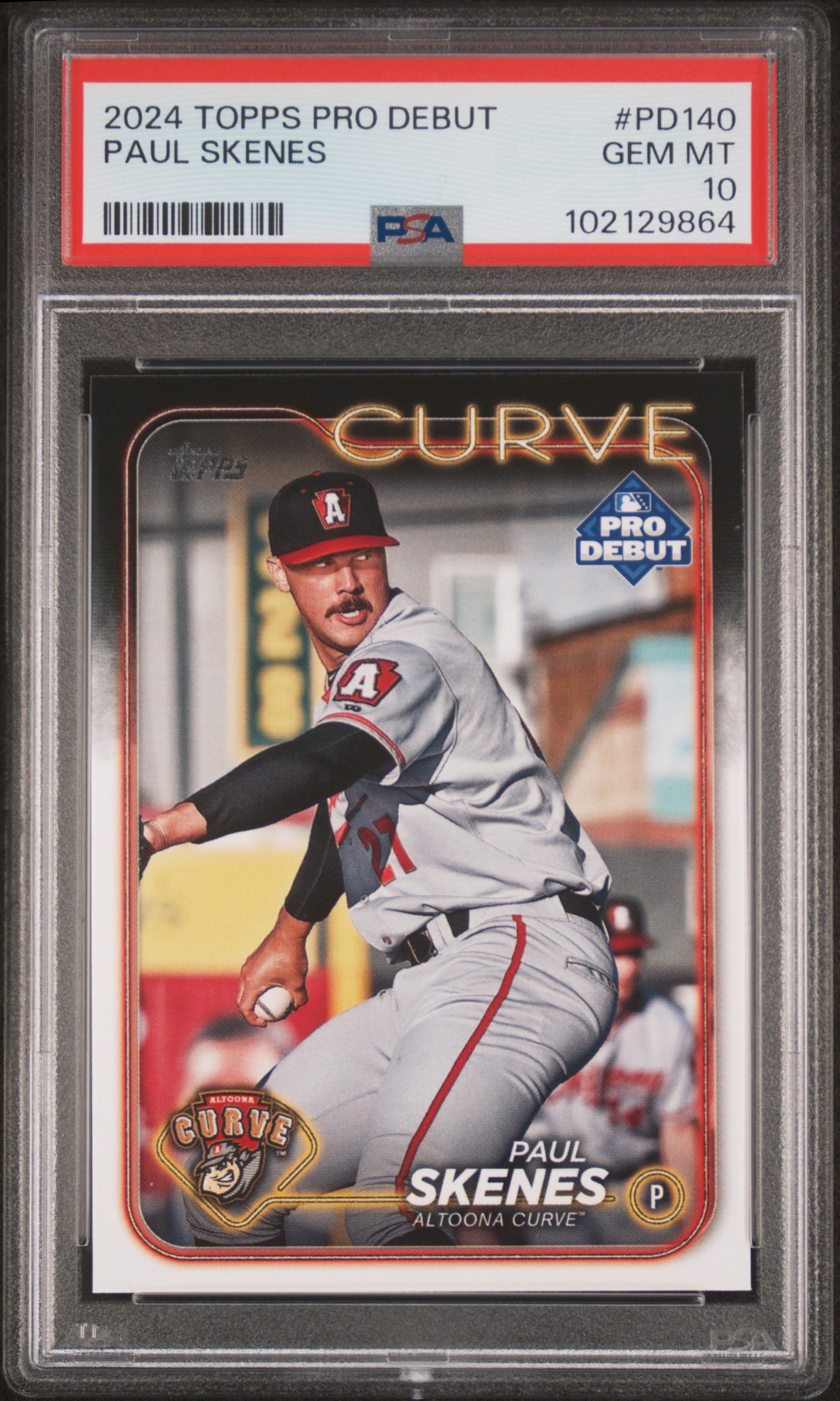 2024 Topps Pro Debut Paul Skenes #Pd140 Gem Mt 10 front