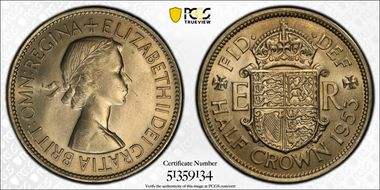 1953 1/2 Cr S-4137 MS65