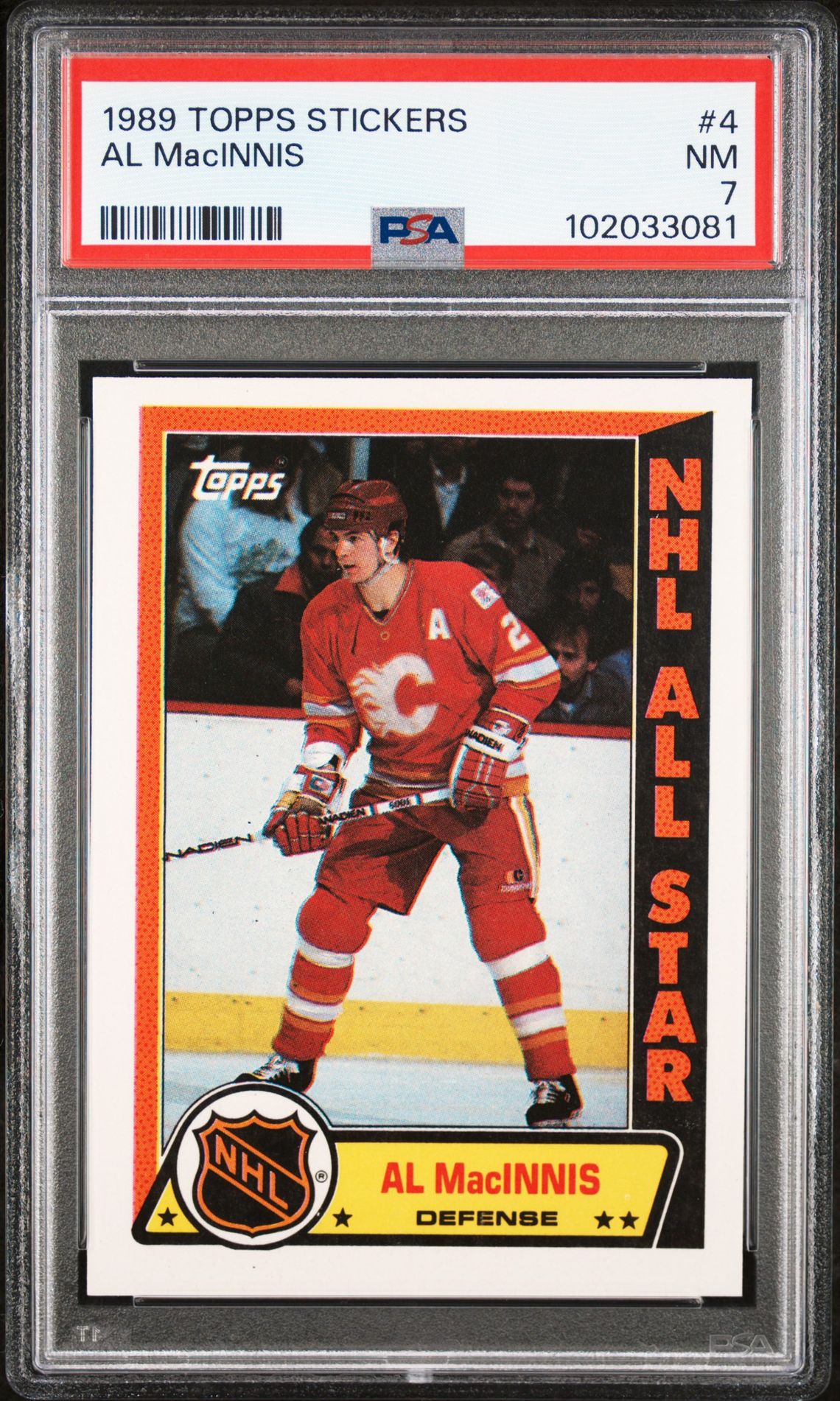 1989 Topps TOPPS STICKERS #4 Al Macinnis front