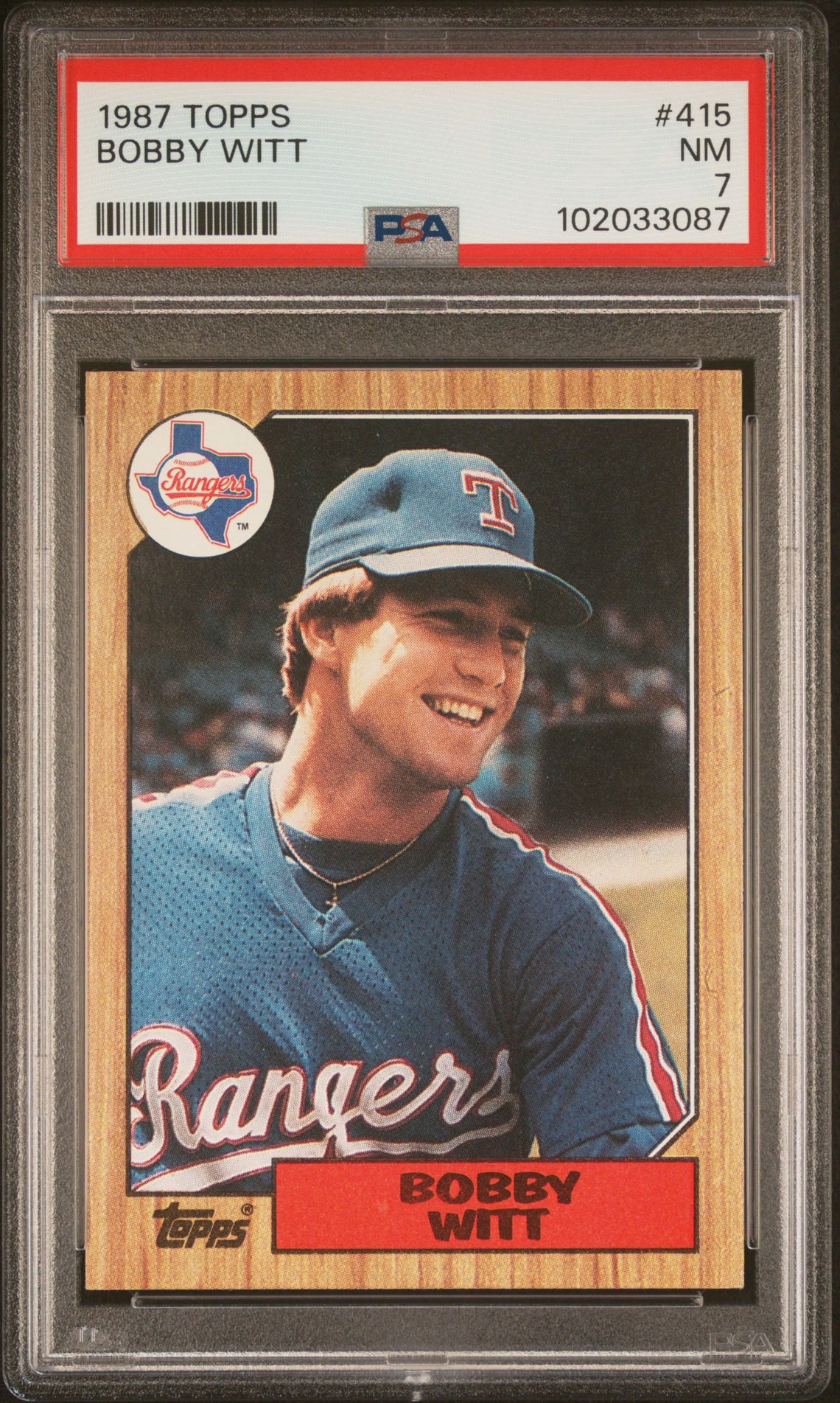1987 Topps TOPPS #415 Bobby Witt front