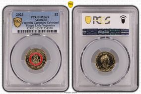 2023 $2 Vegemite Centenary Colorized Happy Little Vegemites MS63