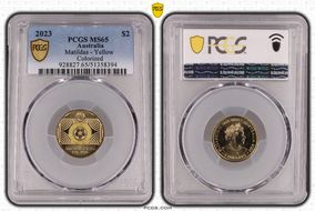 2023 $2 Matildas - Yellow Colorized MS65
