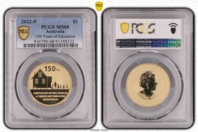 2022-P $1 150 Years of Education MS68