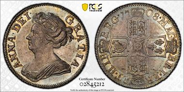 1708 Shil S-3610 3rd Bust MS64