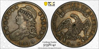 1819/8 50C O-104 VF25