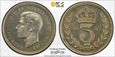 1937 3D Mdy S-4088 Crowned 3 PL66