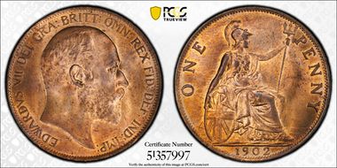 1902 1D S-3990A Low Tide MS64RB