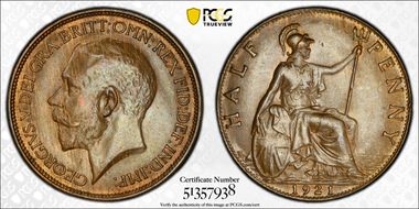 1921 1/2D S-4056 MS63BN