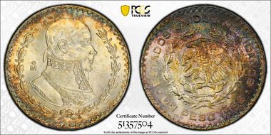 1965-Mo Peso KM-459 MS66