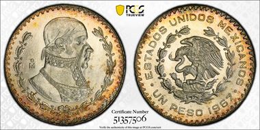 1967-Mo Peso KM-459 MS66
