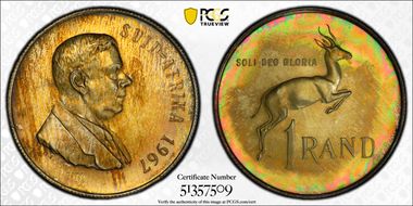 1967 Rand Afrikaans PR65