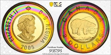 2005 $2 Silver PR67DCAM