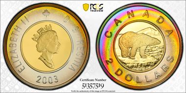 2003 $2 Silver PR68DCAM