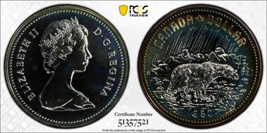 1980 S$1 Arctic Territories Ag SP68