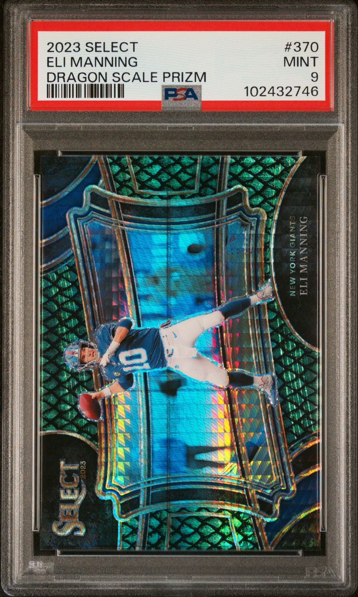 2023 Panini PANINI SELECT DRAGON SCALE PRIZM #370 Eli Manning front