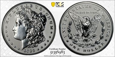 2023-S $1 Morgan Dollar Rev PR Two-Coin Reverse Proof Set PR69