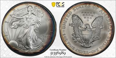 2003 $1 Silver Eagle MS69