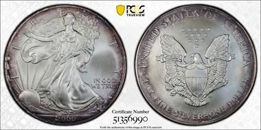 2000 $1 Silver Eagle MS69