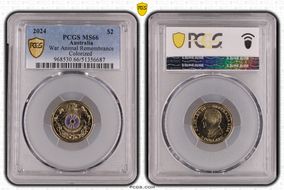 2024 $2 War Animal Remembrance Colorized MS66