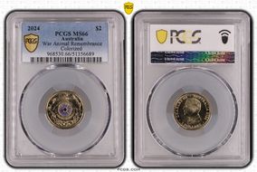 2024 $2 War Animal Remembrance Colorized MS66