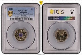 2024 $2 War Animal Remembrance Colorized MS64