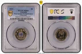 2024 $2 War Animal Remembrance Colorized MS64