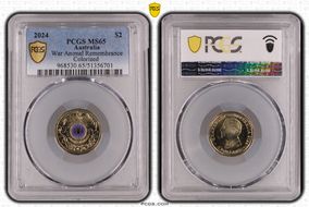 2024 $2 War Animal Remembrance Colorized MS65