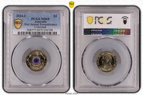 2024-C $2 War Animal Remembrance Colorized MS69