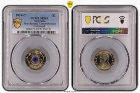 2024-C $2 War Animal Remembrance Colorized MS69