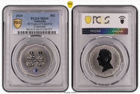 2024 50C 50 Years of NAIDOC Colorized MS69