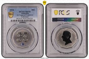 2024 50C 50 Years of NAIDOC Colorized MS70