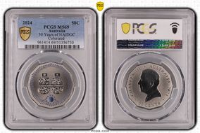 2024 50C 50 Years of NAIDOC Colorized MS69