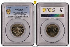 2024 $1 Bluey, Bingo & Friends Envelope Privy MS67