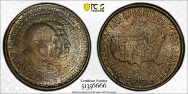 1952 50C Washington-Carver MS66