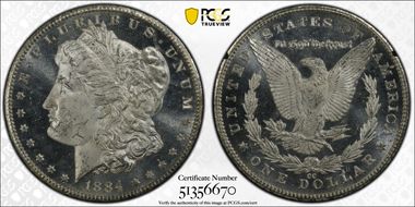 1884-CC $1 GSA Hoard MS66PL