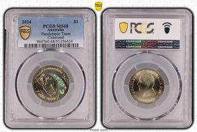 2024 $1 Paralympic Team Colorized MS68