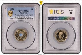 2022 $2 Peacekeeping - Colorized MS63