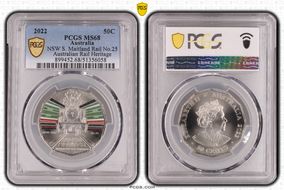 2022 50C NSW S. Maitland Rail No.25 Australian Rail Heritage MS68