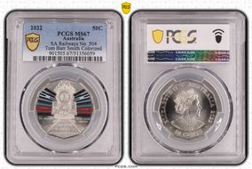 2022 50C SA Railways No. 504 Tom Barr Smith Colorized MS67