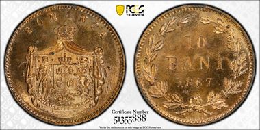 1867-H 10 Bani SP65RB