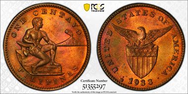 1933-M 1C KM-163 MS65RB